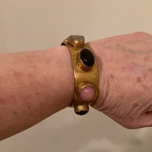 Beautiful Brass Multi-stone Bracelet